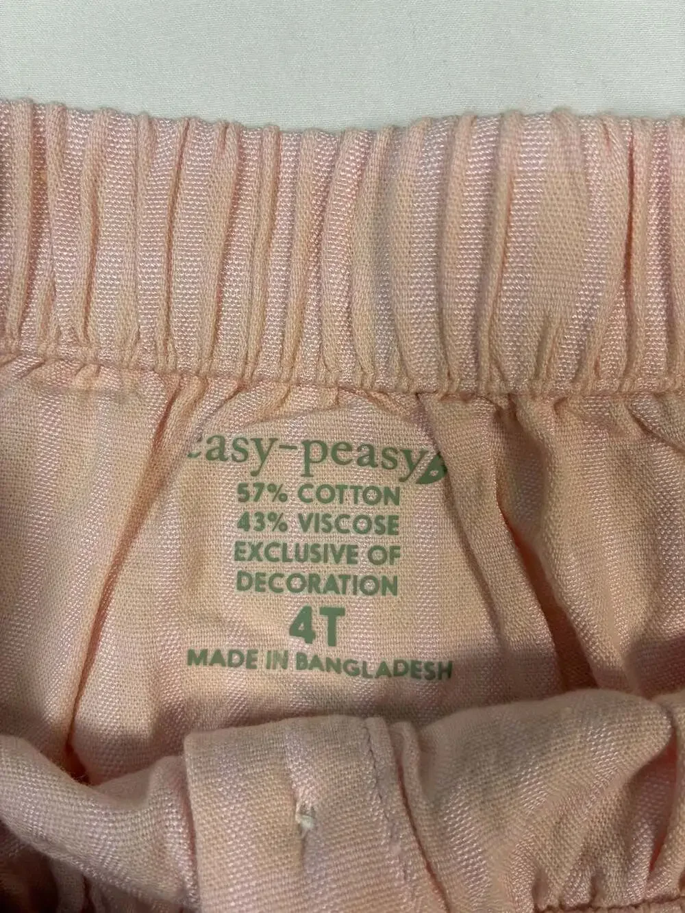 easy-peasy Toddler Girls Short Sleeve Henley Blouse in Light Pink